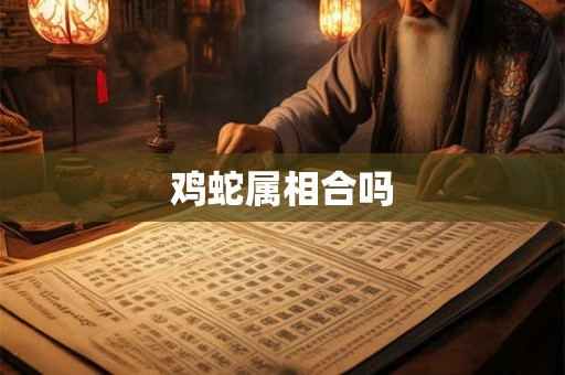 鸡蛇属相合吗