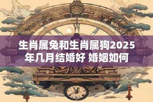 生肖属兔和生肖属狗2025年几月结婚好 婚姻如何