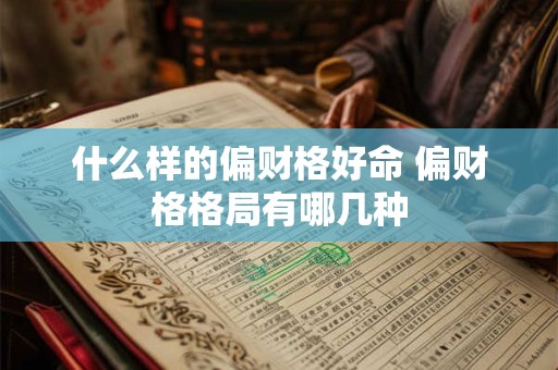 什么样的偏财格好命 偏财格格局有哪几种