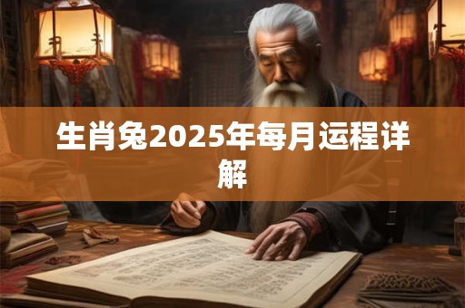 生肖兔2025年每月运程详解