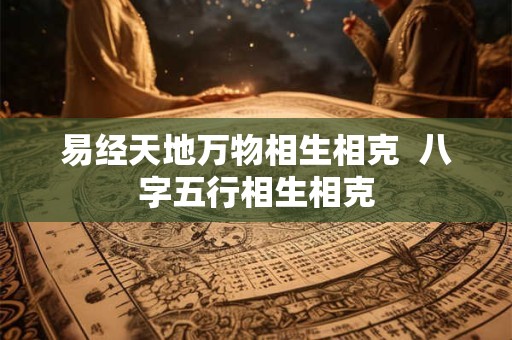 易经天地万物相生相克  八字五行相生相克