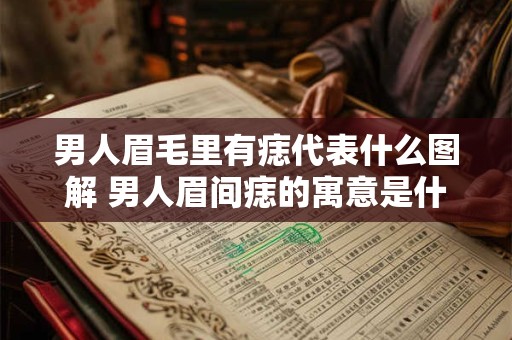 男人眉毛里有痣代表什么图解 男人眉间痣的寓意是什么