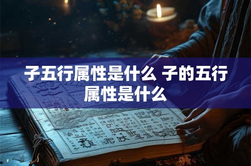 子五行属性是什么 子的五行属性是什么