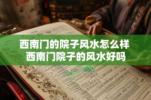 西南门的院子风水怎么样 西南门院子的风水好吗