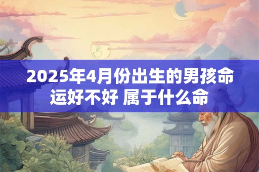2025年4月份出生的男孩命运好不好 属于什么命