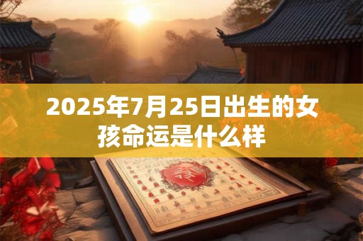 2025年7月25日出生的女孩命运是什么样