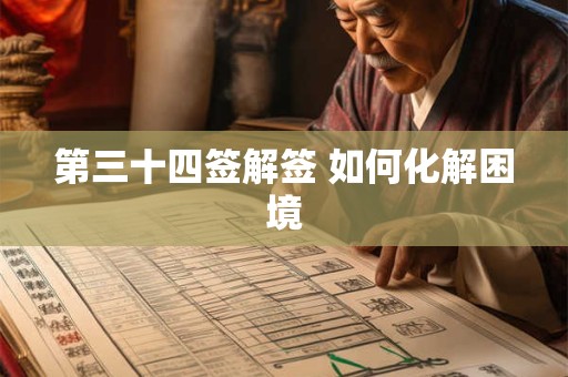 第三十四签解签 如何化解困境