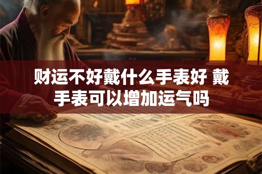 财运不好戴什么手表好 戴手表可以增加运气吗