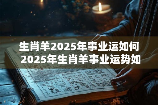 生肖羊2025年事业运如何 2025年生肖羊事业运势如何