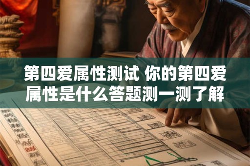 第四爱属性测试 你的第四爱属性是什么答题测一测了解你的内心需求