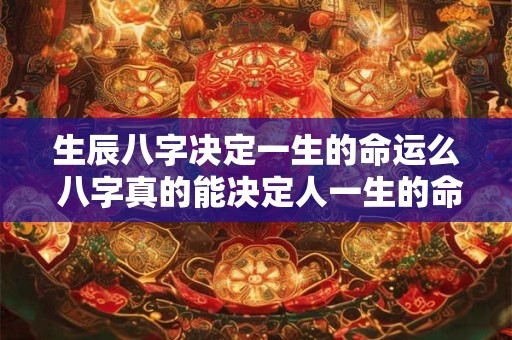 生辰八字决定一生的命运么 八字真的能决定人一生的命运吗