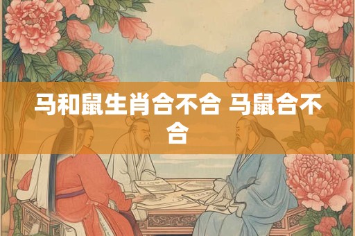 马和鼠生肖合不合 马鼠合不合
