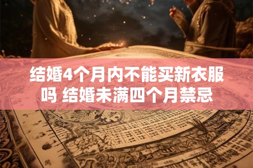 结婚4个月内不能买新衣服吗 结婚未满四个月禁忌 结婚4个月内不能买新衣服吗 结婚未满四个月禁忌