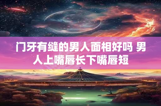 门牙有缝的男人面相好吗 男人上嘴唇长下嘴唇短