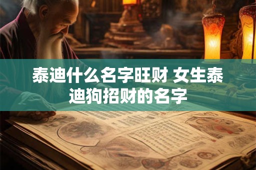 泰迪什么名字旺财 女生泰迪狗招财的名字