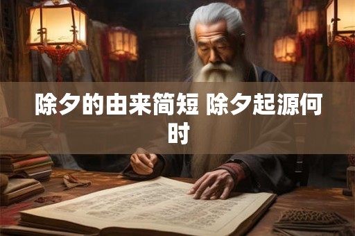 除夕的由来简短 除夕起源何时