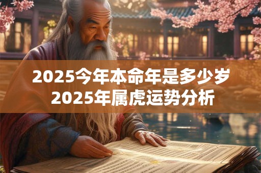 2025今年本命年是多少岁 2025年属虎运势分析
