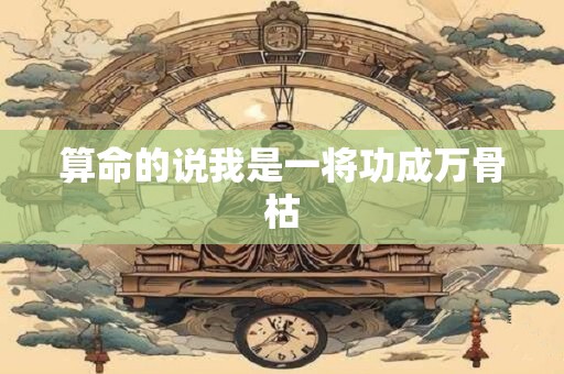 算命的说我是一将功成万骨枯