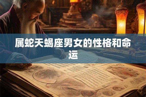 属蛇天蝎座男女的性格和命运