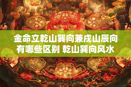 金命立乾山巽向兼戌山辰向有哪些区别 乾山巽向风水怎么样
