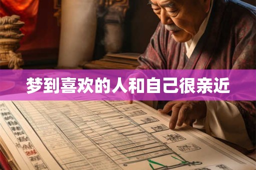 梦到喜欢的人和自己很亲近