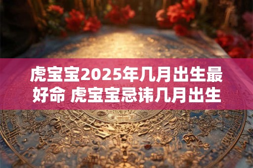 虎宝宝2025年几月出生最好命 虎宝宝忌讳几月出生