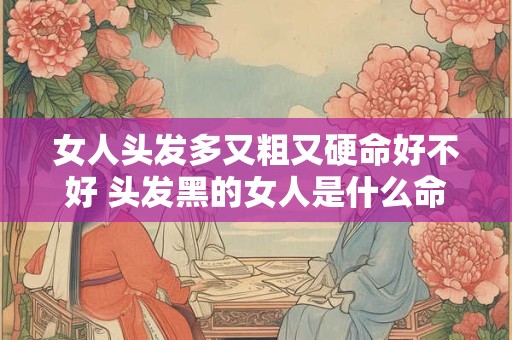 女人头发多又粗又硬命好不好 头发黑的女人是什么命