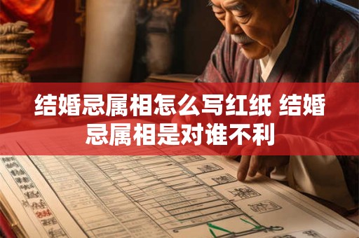 结婚忌属相怎么写红纸 结婚忌属相是对谁不利