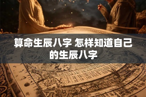 算命生辰八字 怎样知道自己的生辰八字