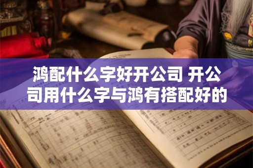 鸿配什么字好开公司 开公司用什么字与鸿有搭配好的效果