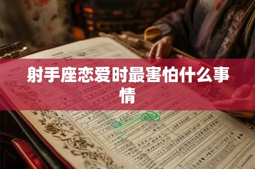 射手座恋爱时最害怕什么事情