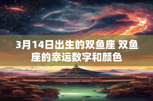 3月14日出生的双鱼座 双鱼座的幸运数字和颜色