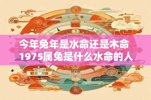 今年兔年是水命还是木命 1975属兔是什么水命的人