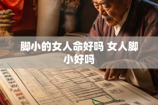 脚小的女人命好吗 女人脚小好吗
