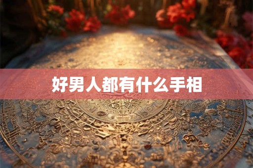 好男人都有什么手相