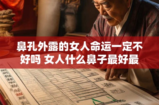 鼻孔外露的女人命运一定不好吗 女人什么鼻子最好最旺财