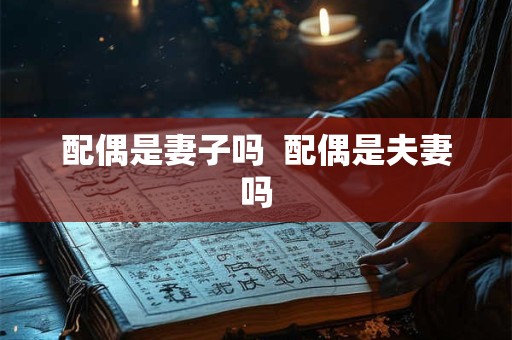 配偶是妻子吗  配偶是夫妻吗