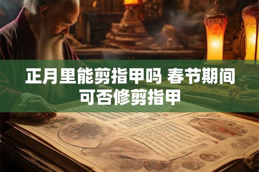正月里能剪指甲吗 春节期间可否修剪指甲