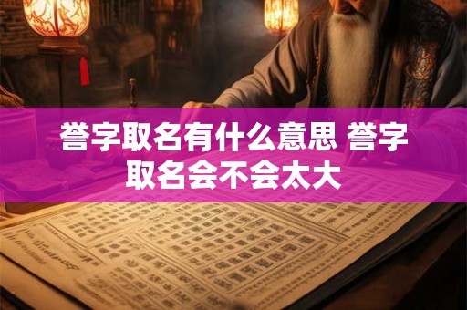 誉字取名有什么意思 誉字取名会不会太大