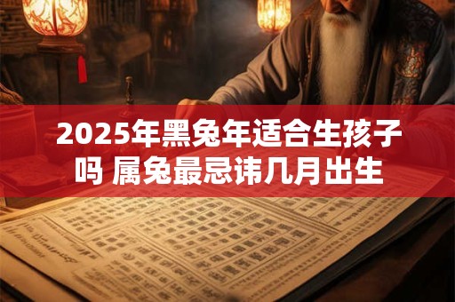 2025年黑兔年适合生孩子吗 属兔最忌讳几月出生