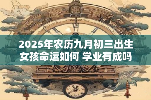 2026年农历九月初三出生女孩命运如何 学业有成吗