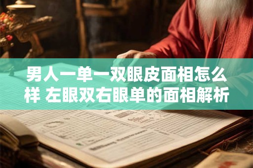 男人一单一双眼皮面相怎么样 左眼双右眼单的面相解析