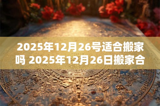 2025年12月26号适合搬家吗 2025年12月26日搬家合适吗