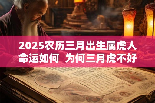 2025农历三月出生属虎人命运如何  为何三月虎不好