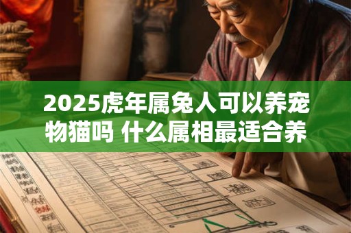 2025虎年属兔人可以养宠物猫吗 什么属相最适合养猫