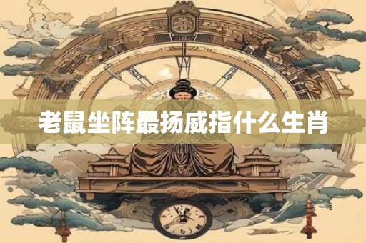 老鼠坐阵最扬威指什么生肖