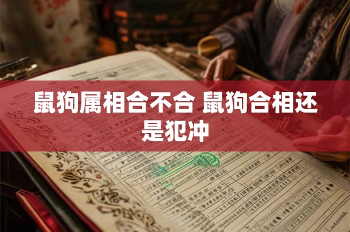 鼠狗属相合不合 鼠狗合相还是犯冲