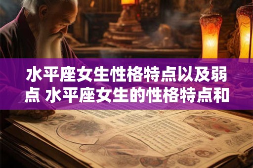水平座女生性格特点以及弱点 水平座女生的性格特点和弱点有哪些
