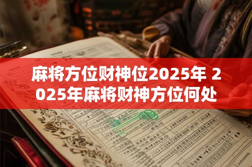 麻将方位财神位2025年 2025年麻将财神方位何处