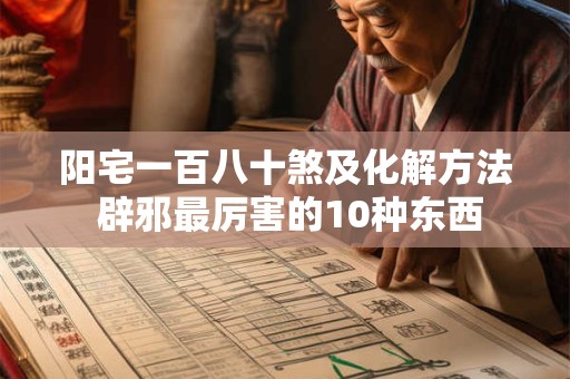 阳宅一百八十煞及化解方法 辟邪最厉害的10种东西